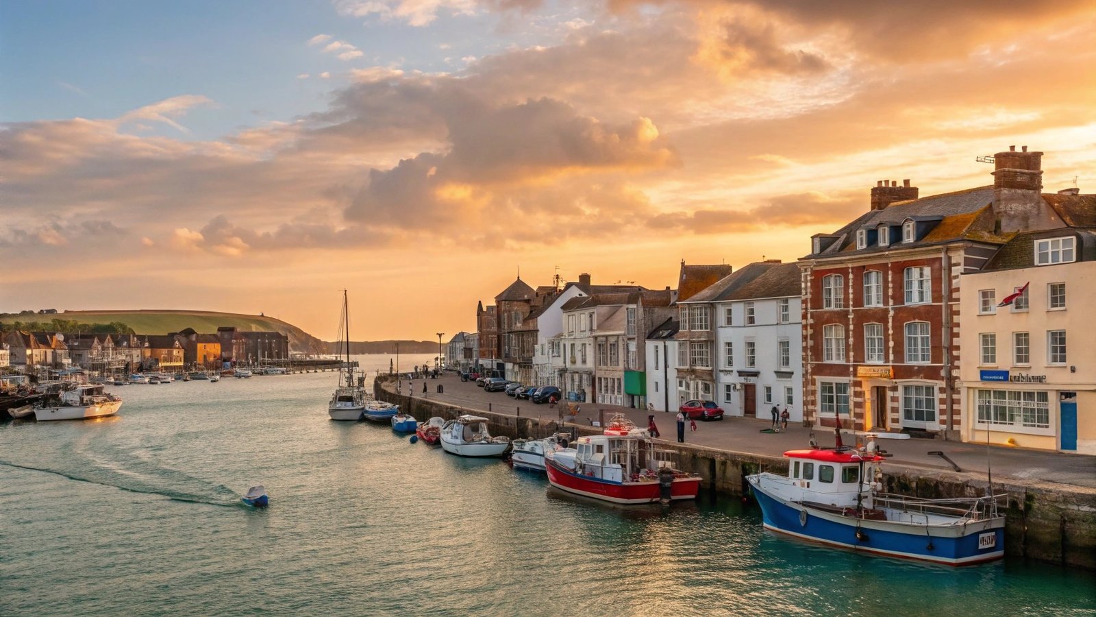 Weymouth Harbour and beautiful Jurassic Coast scenery